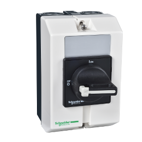 Schneider Electric Non-Fusible Disconnect Switch; 3-Pole; 20A; Enclosed; NEMA 4; Rotary; Selector Switch; UL 508